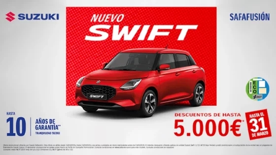 Nuevo Suzuki Swift hasta 5.000€ dto.*